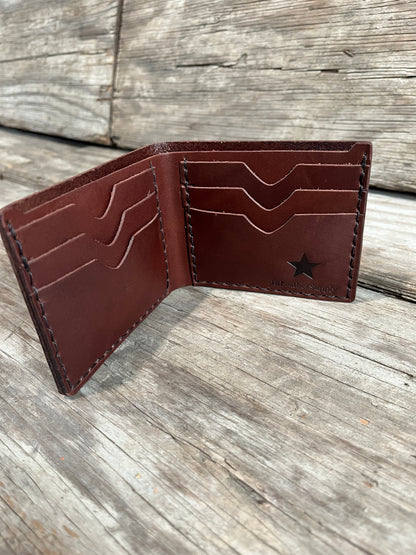 Handmade Leather Bifold Wallet-Harness