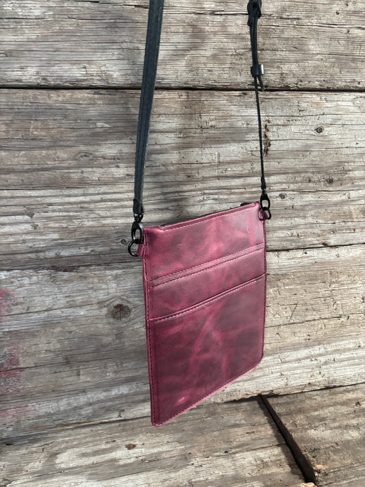 Flat Crossbody Bag-Purple