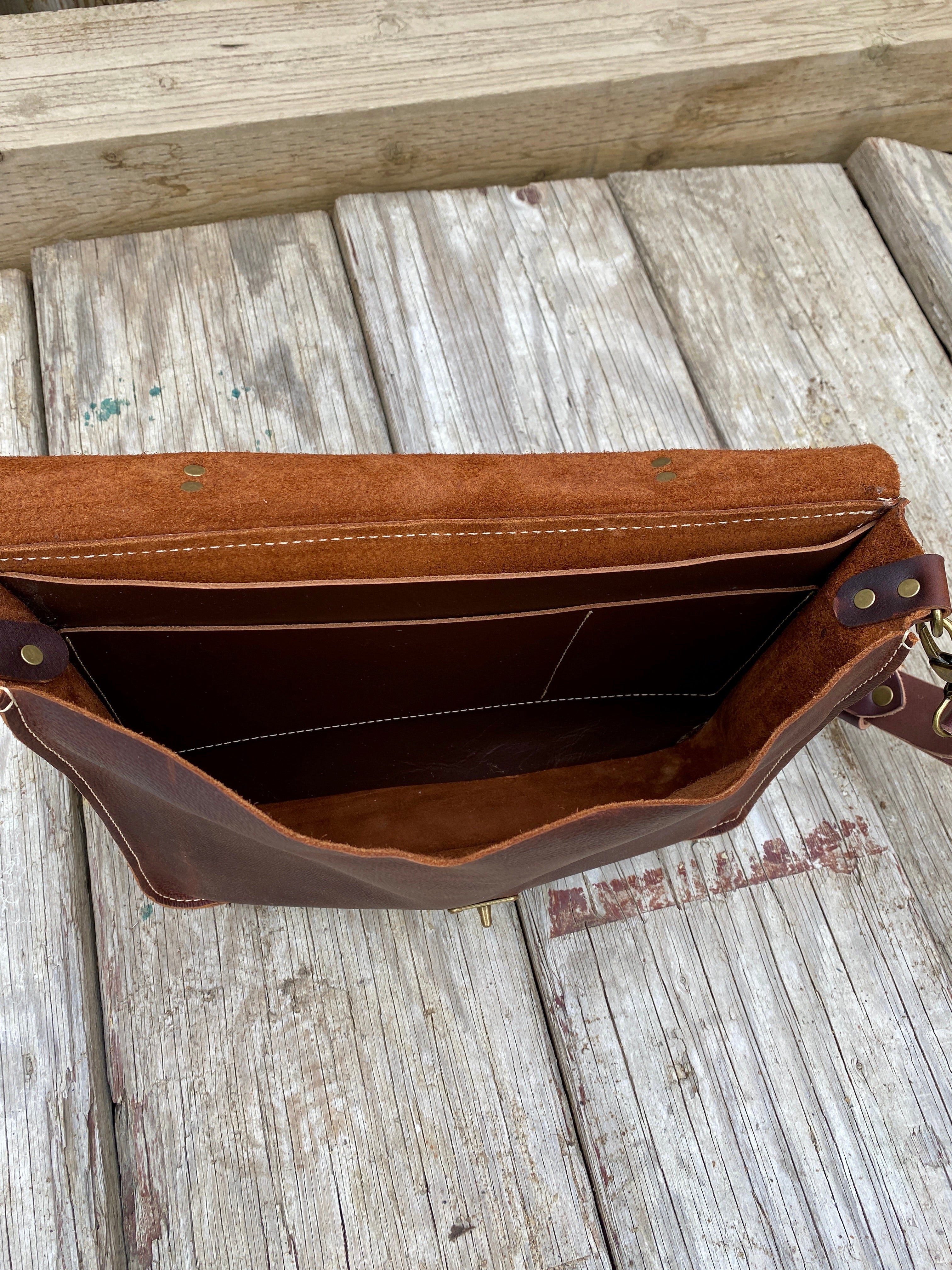 Handmadecart leather cheap messenger bag